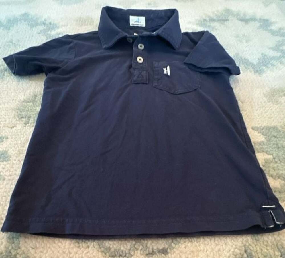 Johnnie-O Boys' The Original Jr. Navy Saint Bernard Polo Shirt, Size 5